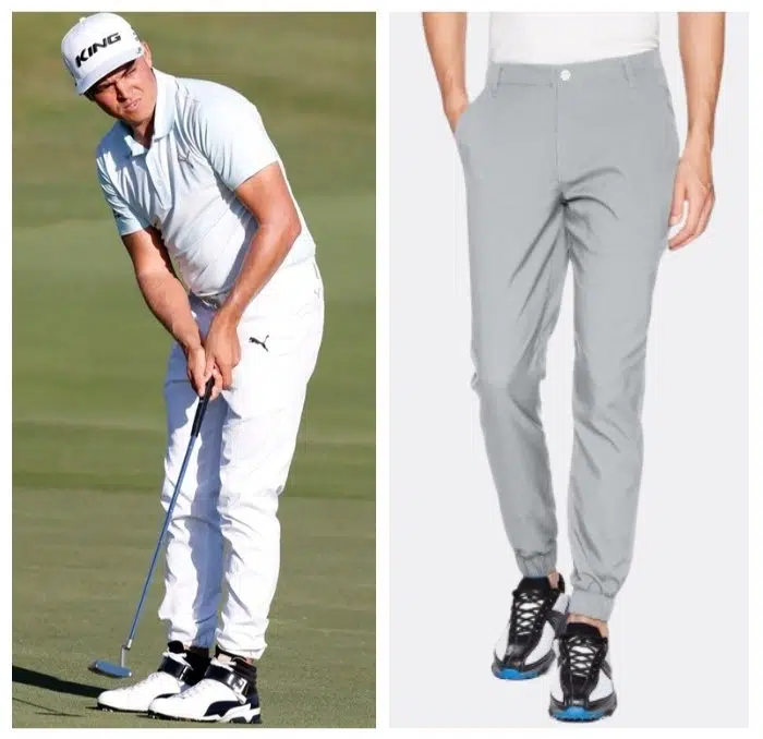 Athletic Polo and Jogger Pants mens golf outfit ideas